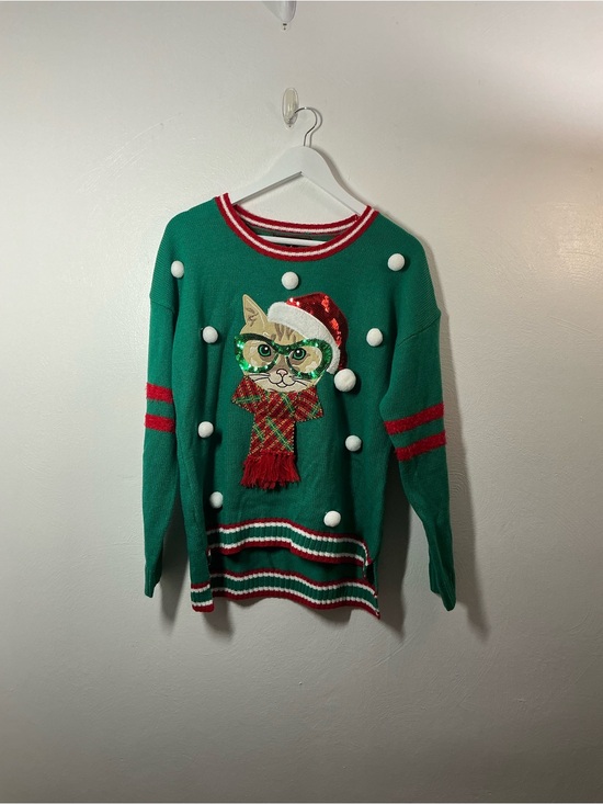 united states sweaters Sweaters - Ugly Christmas Cat Sweater Size Large